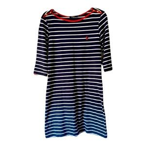 Ralph Lauren traditional Navy Blue dress. Size: L